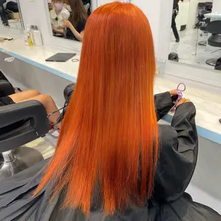 セミロング カラー 🫧原宿艶ワンカラー /ダブルカラー🫧のヘアスタイル