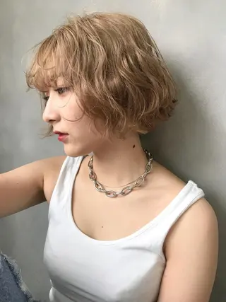 ミディアム カラー 🧡色落ちまで2度綺 麗なカラー🧡ヨシキのヘアスタイル