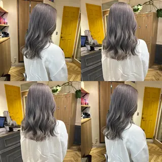 ロング カラー 艶カラー/韓国顔周り 🎀mamiのヘアスタイル