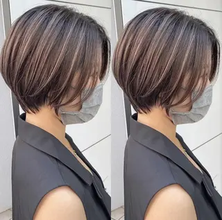 ミディアム アイブロウ ネイル カラー ヘアアレンジ メンズ パーマ キッズ マツエク・マツパ 髪質改善🇰🇷 レイヤーカット/梅田のヘアスタイル