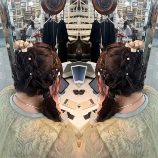 セミロング ヘアアレンジ レイヤー/ボブ/ ミニボブ/AOIのヘアスタイル