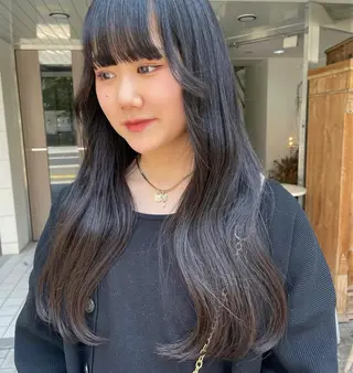 ロング カラー レイヤーカット/ 縮毛矯正/ミサキ💐のヘアスタイル