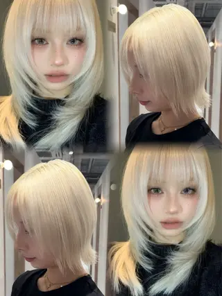 ミディアム 吉澤 愛心のヘアスタイル