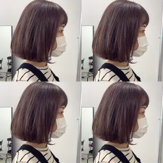 ショート カラー 透明感/オリーブ/ グレージュ/YUKAのヘアスタイル