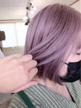 ミディアム カラー hair works raptureのヘアスタイル