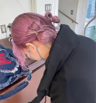 セミロング カラー 🍒暖色カラー🍒 渋谷/YUUのヘアスタイル