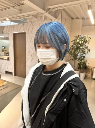 ショート カラー ハイトーン×似合わせ 🌱中川慎之介のヘアスタイル