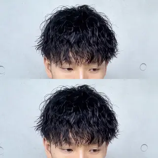 ショート パーマ メンズ メンズヘア特化 崎田 成人のヘアスタイル