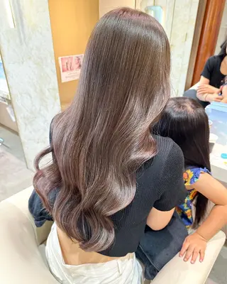 ロング カラー 店長/mao/ 前髪/顔周りカットのヘアスタイル