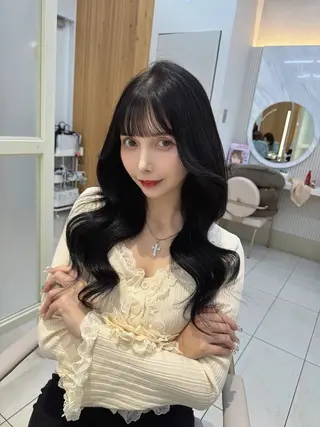 セミロング 顔周り/透明感カラー /韓国ヘア/TAKUのヘアスタイル