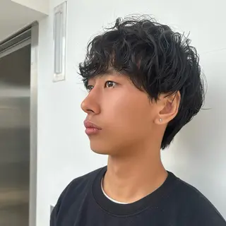 ショート カラー パーマ メンズ メンズ支持No. 1 🥇メンズ特化吉田のヘアスタイル