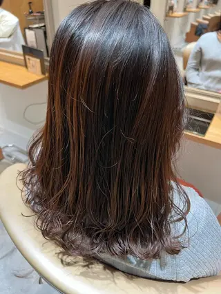 セミロング 大河原 美優のヘアスタイル