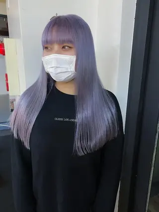 ロング カラー ハイトーンカラー ⭐️NAZUNAのヘアスタイル