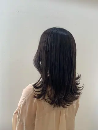 セミロング カラー 韓国🇰🇷髪質改善 Chisaki치사키のヘアスタイル