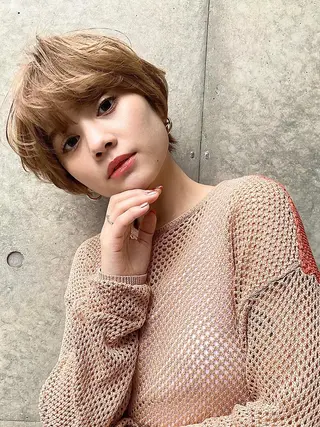 カラー ショート 韓国ヘア sasugaのヘアスタイル