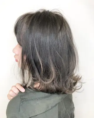 ミディアム ブリーチ/髪質改善 NYNY大久保のヘアスタイル