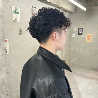 カラー パーマ メンズ 透明感カラー/メンズ /ボブKanna🪄のヘアスタイル