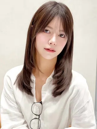 ミディアム 坂本 広大のヘアスタイル