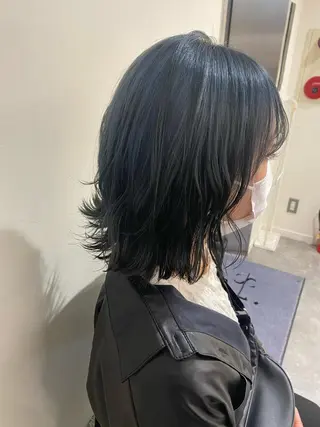 ミディアム カラー ヘアアレンジ ボブ /ニュアンス/ satomi🧸💖のヘアスタイル