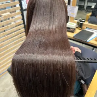 ロング パーマ みやたゆうき 髪質改善講師のヘアスタイル