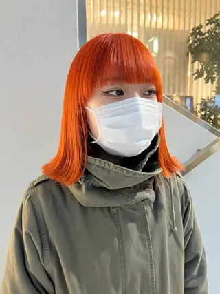 ミディアム カラー 【韓国ヘア・ネイル】 HINATA🍒のネイルデザイン