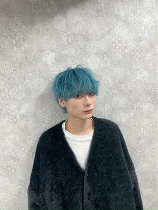 カラー メンズハイトーン 北斗💍レイヤーのヘアスタイル