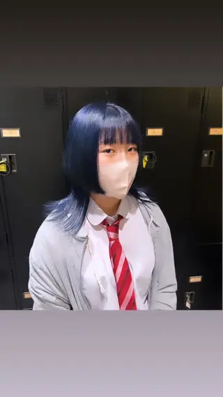 ミディアム カラー デザインカラー 🥨HAZUKiのヘアスタイル