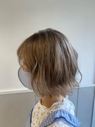 ショート カラー パーマ ヘアアレンジ メンズパーマの巨匠 鈴木純のヘアスタイル