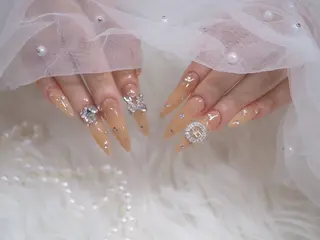 ロング 岡林 優美のネイルデザイン