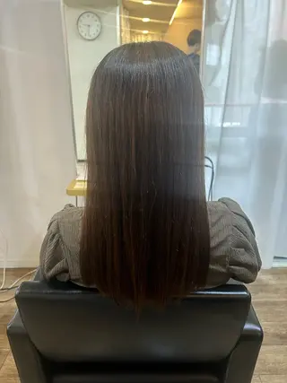 セミロング ブリーチなしベージュ /ヘアセット/ミユのヘアスタイル