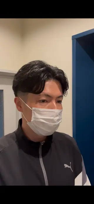 パーマ メンズ 河辺 璃久のヘアスタイル