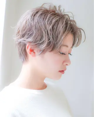ショート カラー パーマ Lond re Maison.原宿のヘアスタイル