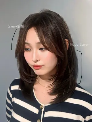 ロング カラー 店長✨️韓国ヘア✖️ 髪質改善カラー／純大のヘアスタイル