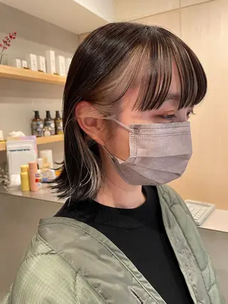 ミディアム カラー SALOWIN下北沢所属・hazuki 🌝のヘアスタイル