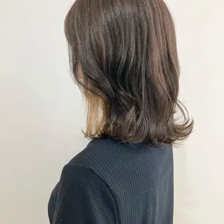 ミディアム カラー お洒落パーマ/ 艶カラー/michiのヘアスタイル