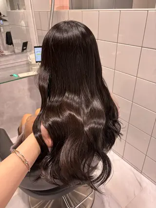 ロング カラー 表参道♡暗髪^ྀི 艶カラー♡アユミのヘアスタイル