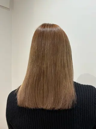 セミロング カラー COTAN所属・yui /ブリーチなしカラーのヘアスタイル