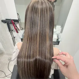 ロング カラー 《ブリーチ/レイヤー /髪質改善》若松良樹のヘアスタイル