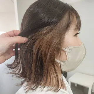 ミディアム 安達まい/ インナーカラー◎のヘアスタイル