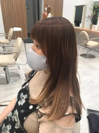 ロング カラー 木野田 萌のヘアスタイル