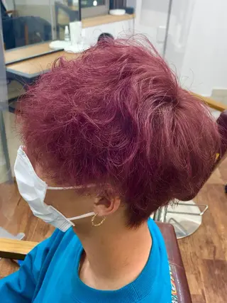 ショート カラー メンズ クセを最大限に活かす メンズパーマ奈良大祐のヘアスタイル