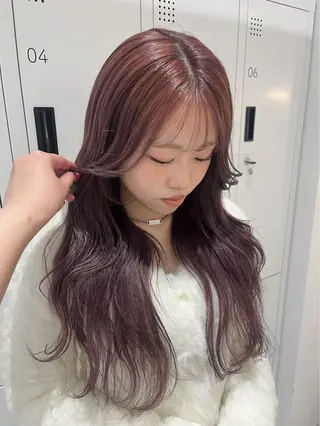 ロング カラー みう/仙台/暖色/ 艶髪/顔周りカット/のヘアスタイル