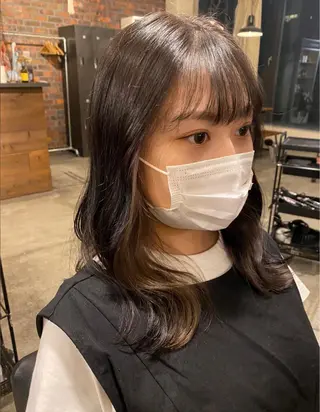 セミロング カラー the BRIDGE 加藤みのりのヘアスタイル