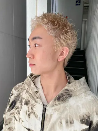 ショート カラー メンズ yiye 青山所属・無料カットモデル募集 🌱ひょうがのヘアスタイル