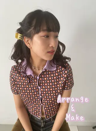 ロング ヘアアレンジ 髪師kenjiro所属・五十嵐 未悠のヘアスタイル