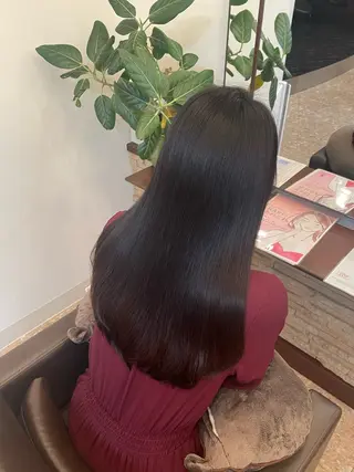 ロング hair＋make CLEAR 本店所属・艶カラー🫧艶肌✨ フクモト‎🤍のヘアスタイル