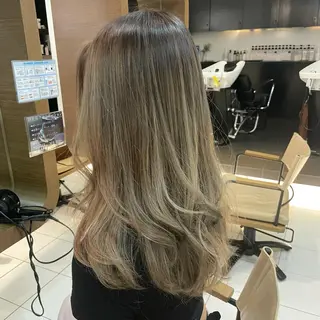 セミロング カラー 透明感カラー/ 寺田千雅子のヘアスタイル