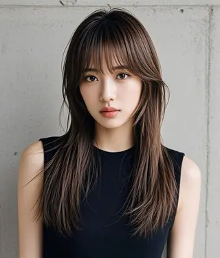 ロング ウルフカット 811 大阪梅田 ウルフのヘアスタイル