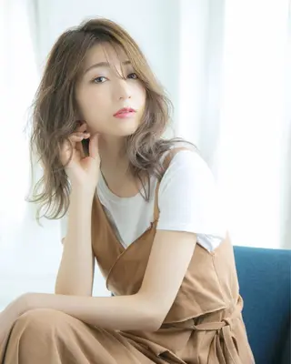 セミロング カラー パーマ Lond luce所属・代表 吉澤弘哲のヘアスタイル