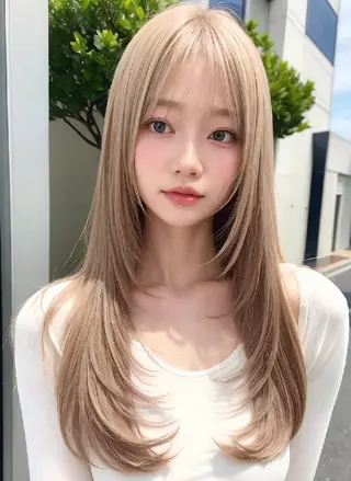 ロング カラー 大塚 健太のヘアスタイル